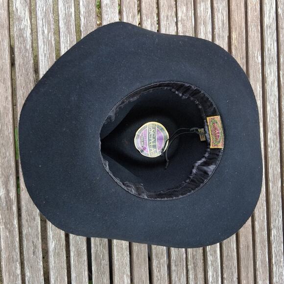 Scala 100% Wool Boho Western Hat Black One Size - Picture 7 of 8